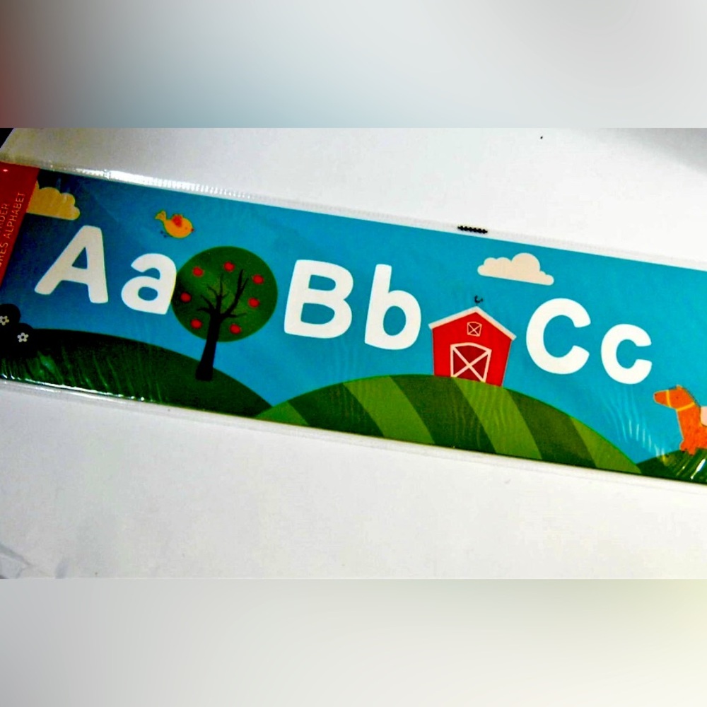 Alphabet A-Z  Wall Border Teaching School Classroom Kids Room or Nursery- Farm